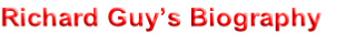 Richard Guy’s Biography